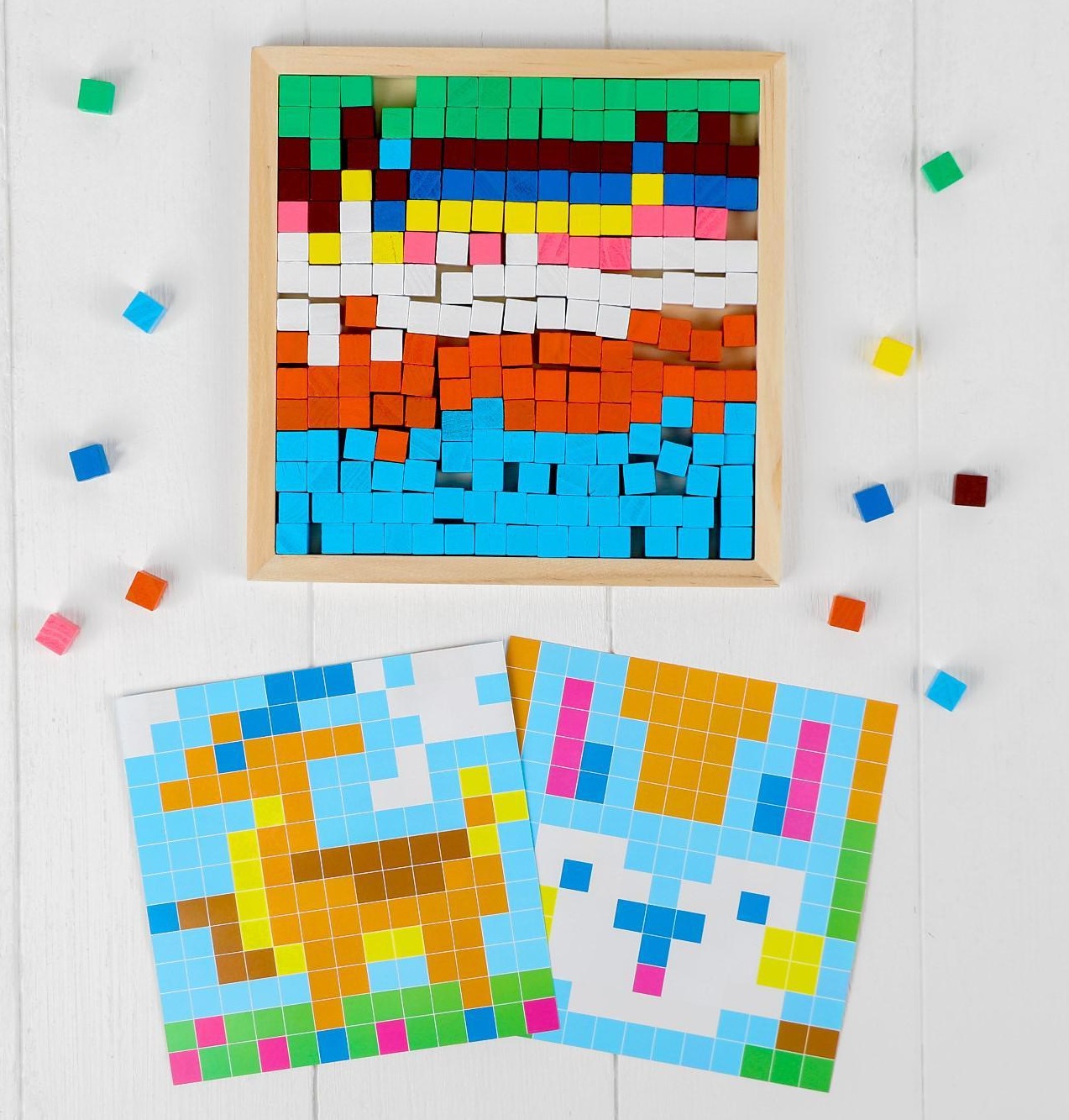 Мозаика Цветные кубики