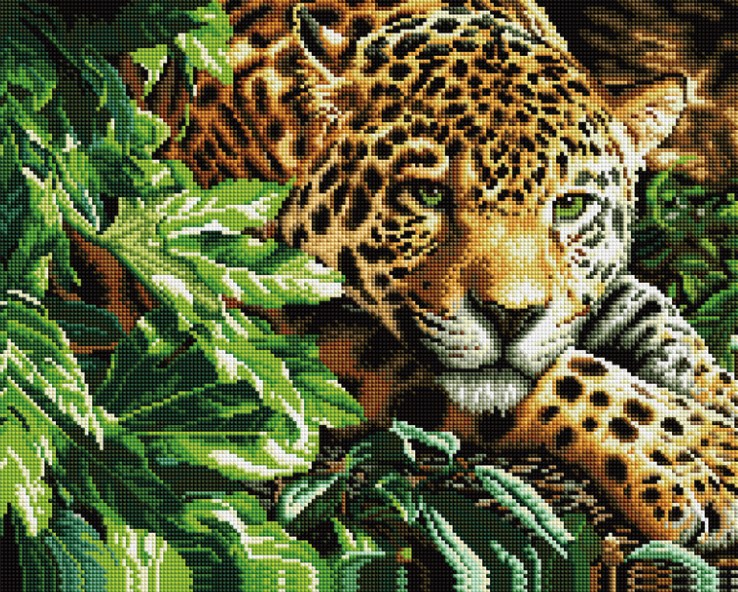 Алмазная мозаика Леопард