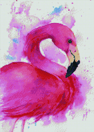 Алмазная мозаика Розовый фламинго