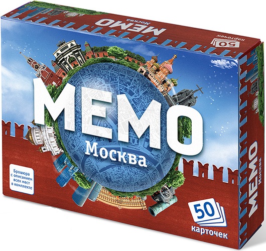 Настольная игра.МЕМО. Москва