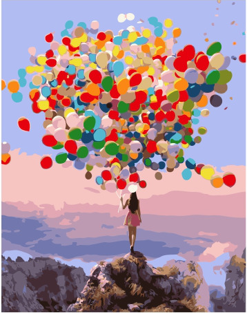 Картина по номерам Разноцветные шары