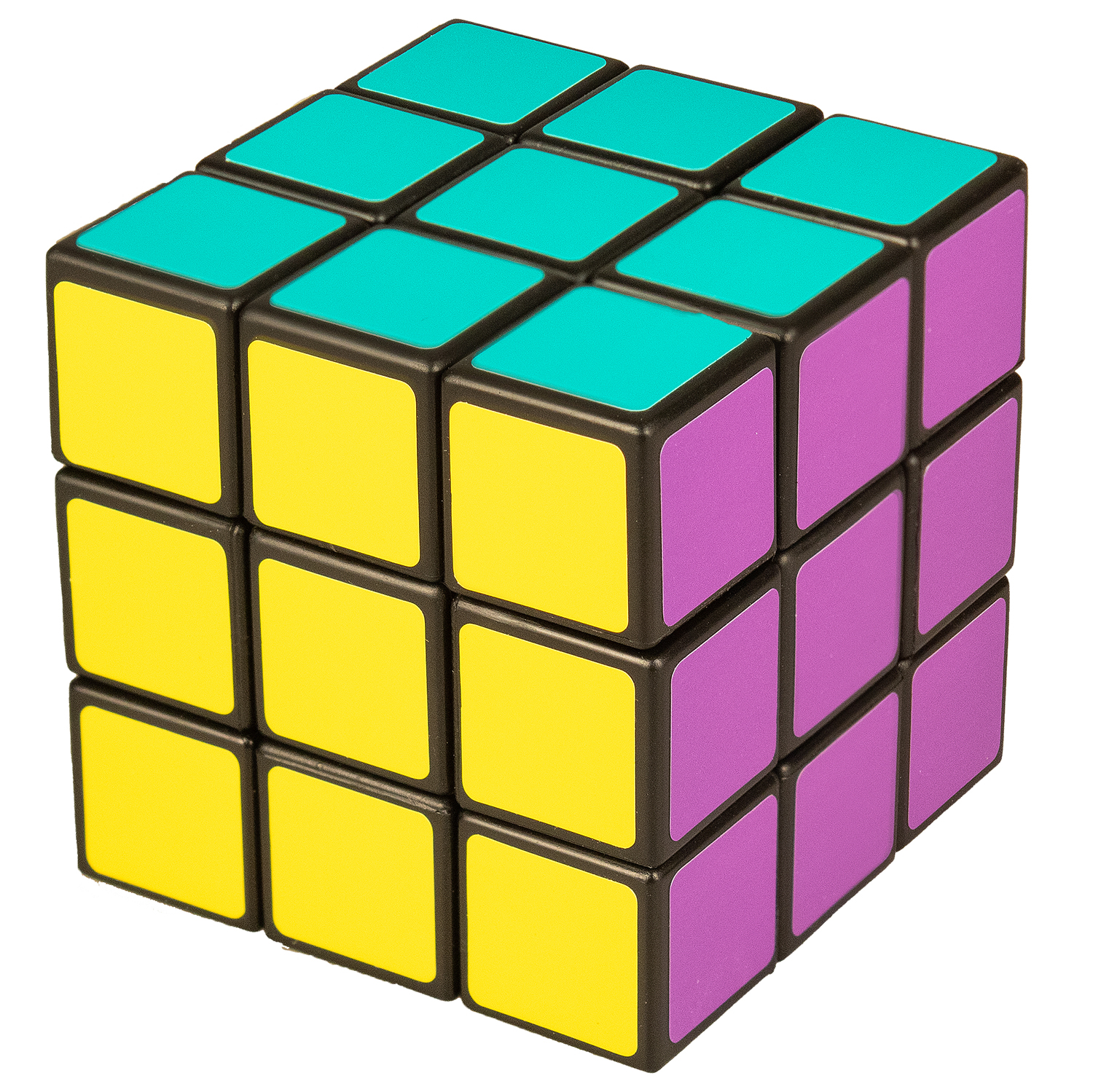 Кубик 3х3 с наклейками 